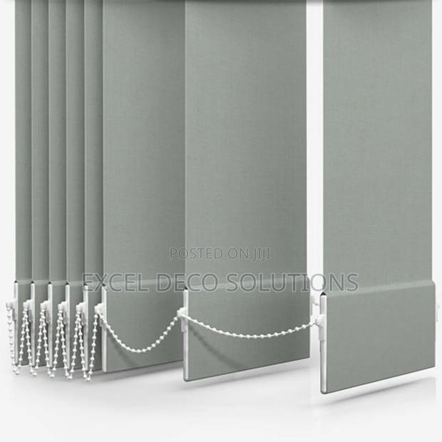 Neutral Shade Vertical Blinds – Minimalist Elegant - main view