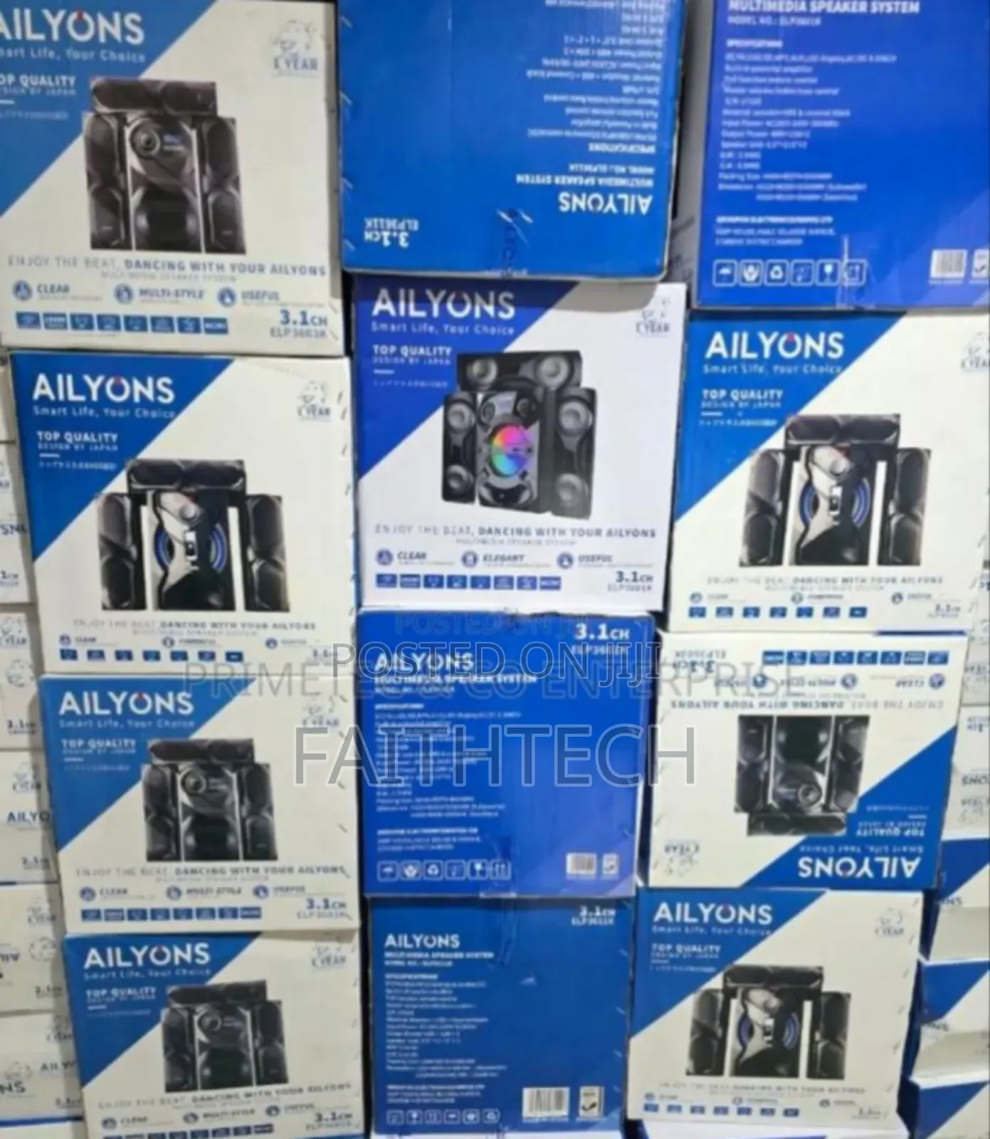 Ailyons 3.1ch Subwoofer Home Theatre Multi Media Bluetooth Speaker