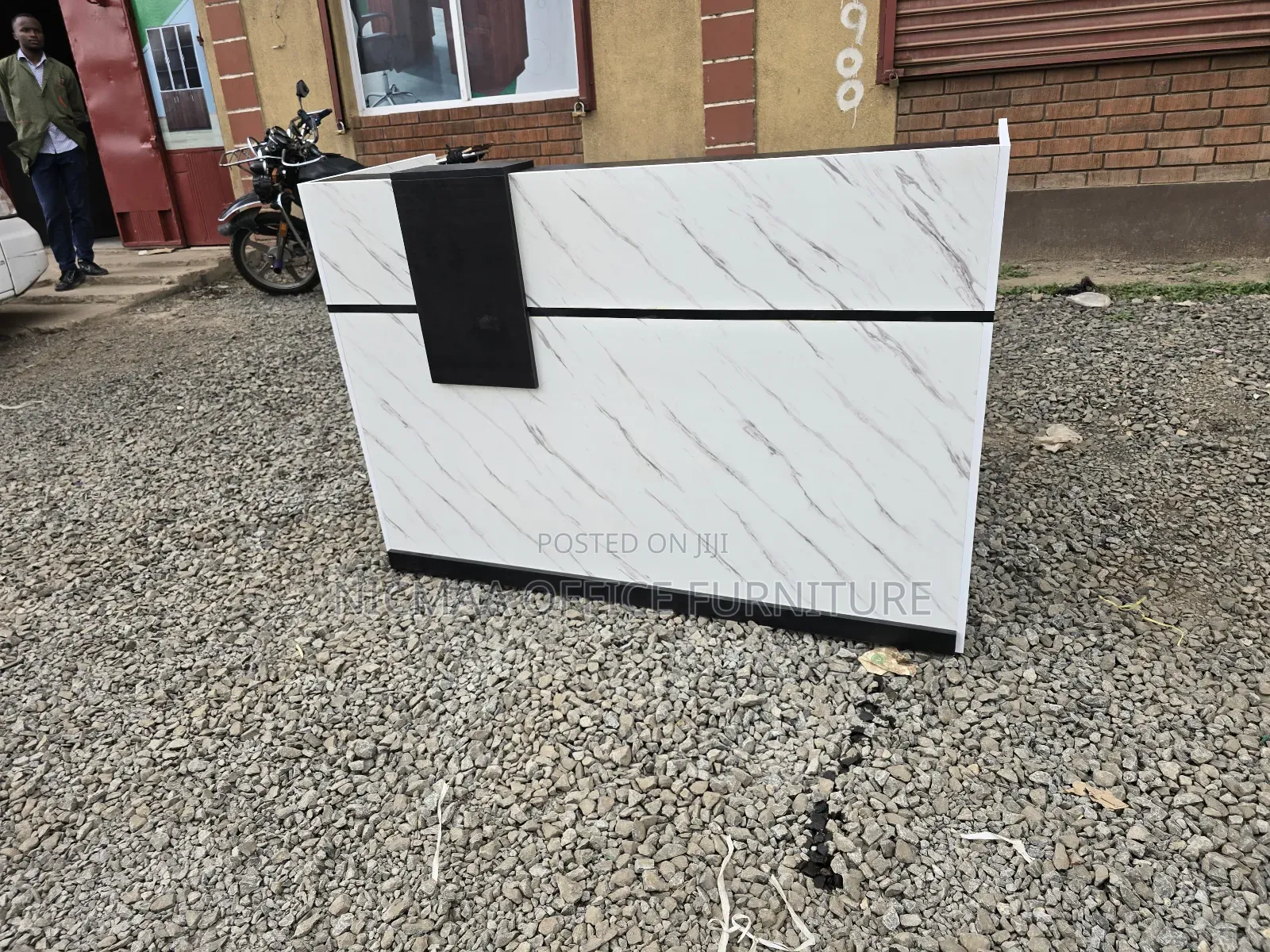 Marble Finish Reception Desk