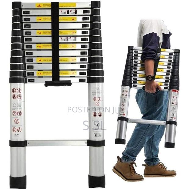 Telescopic Aluminum Ladder Portable 3.8m