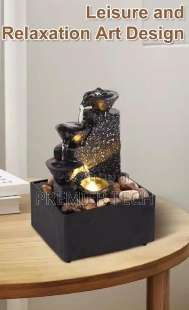3 Storey Waterfall Ornament Battery Power Supply Tabletop Waterfall - main view