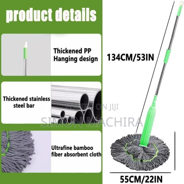2 In1 Dehydrated Bamboo Fibre Mop - thumbnail 3