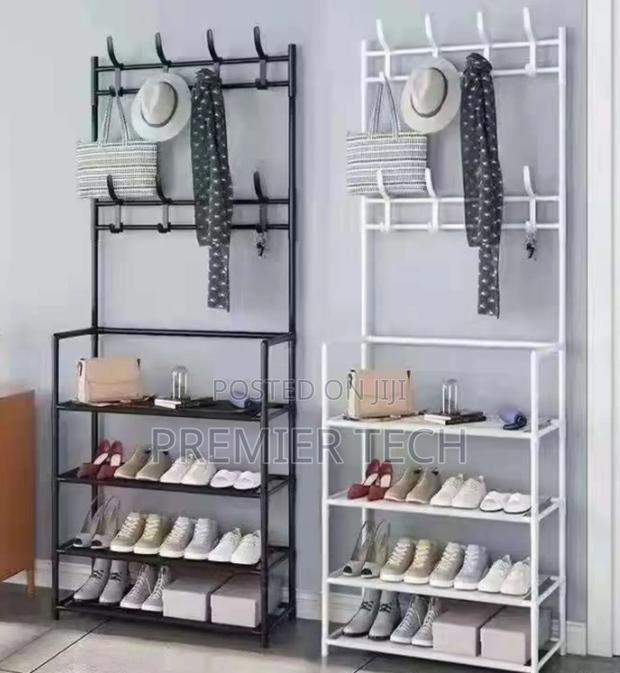 High Strong Metallic 5 Layer Multipurpose Shoe Rack, Cloth Rack ,Bags
