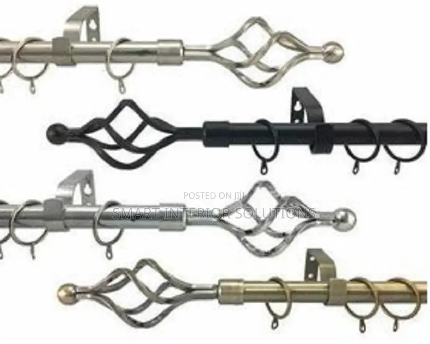 Extendable 2 Meters Double Curtain Rod