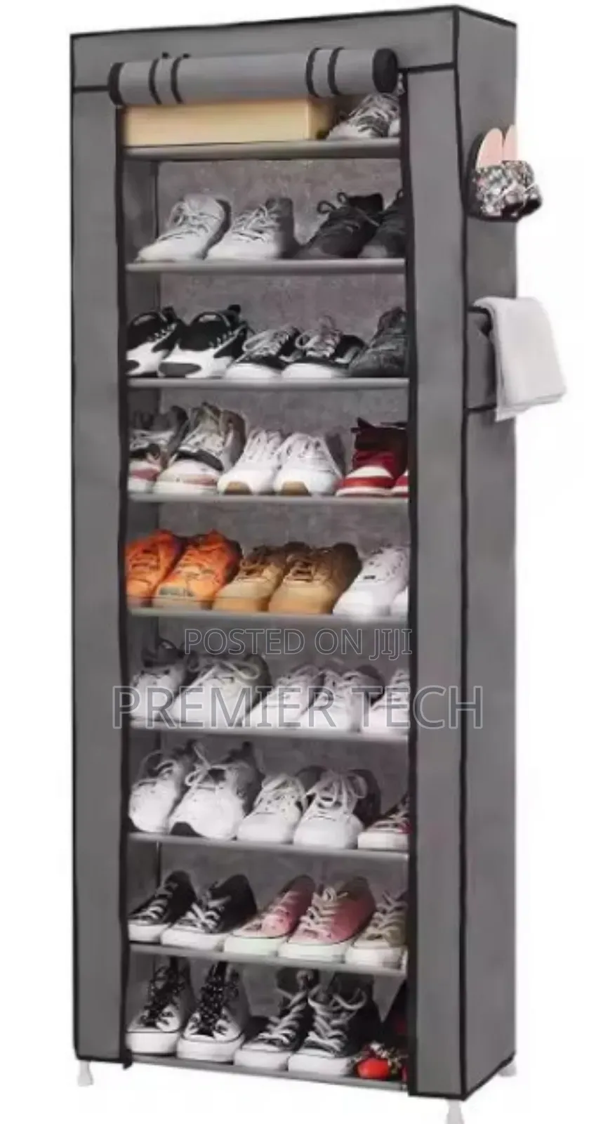 10 Tiers Non-Woven Fabric Shoe Rack Organizer