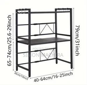 Double Layer Metallic Microwave Stand
