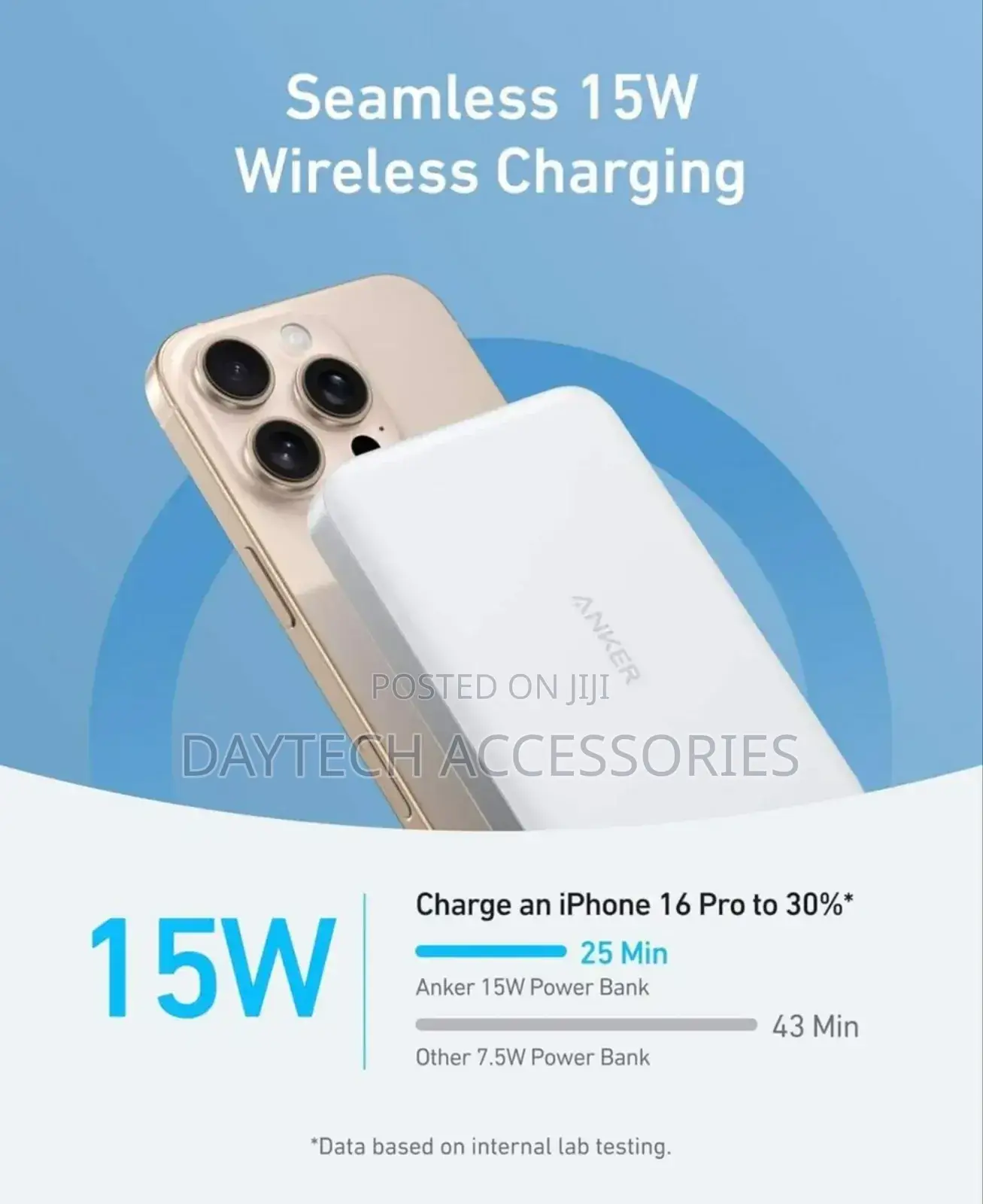 The Anker Maggo Power Bank (, Slim) a Portable Magnetic Power Bank.
