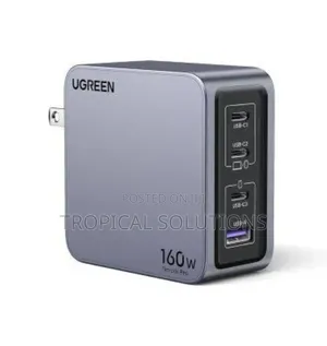 Ugreen Nexode Pro 160w 4-Port Gan Fast Charger Uk Grey X763
