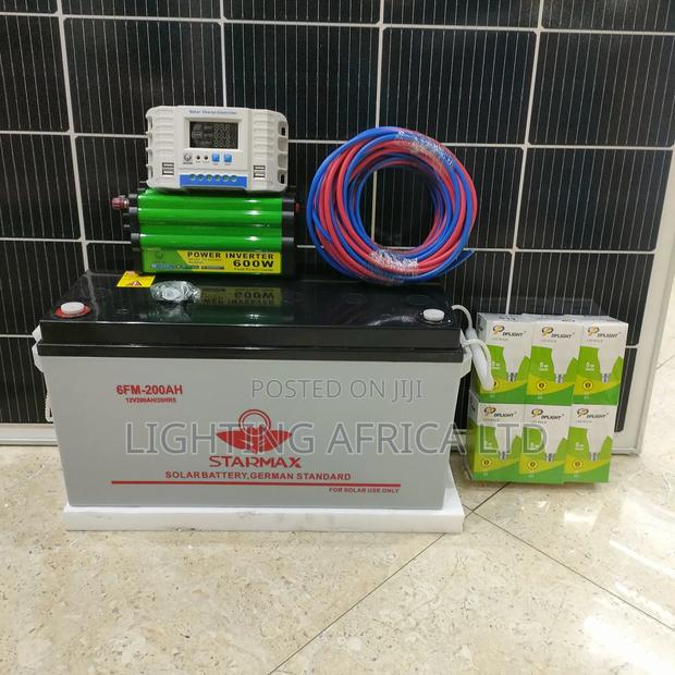 Best 500w Solar - 600w -1200w Inverter - 200ah Battery Support 43" Tv - thumbnail 2