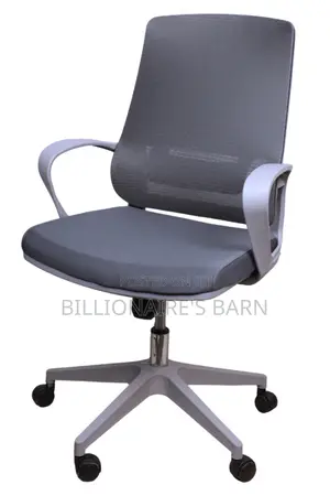 Chair; Elastic Mesh Office Chair With Mid Back, Lumbar Support