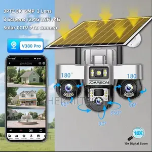 4g Wifi Surveillance PTZ Camera 12mp V380 Pro