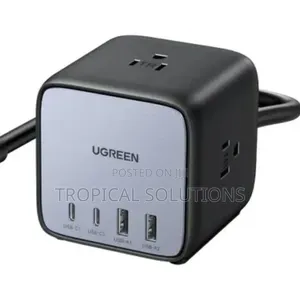 Ugreen Diginest Cube Power Strip (3ac Outlets + 65w 2a2c) Uk