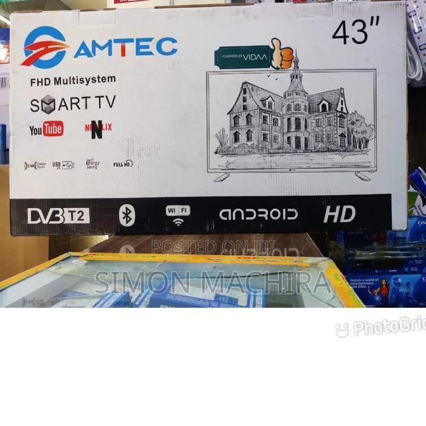 Amtec 43 Inch Smart Vidaa Frameless Bluetooth - main view