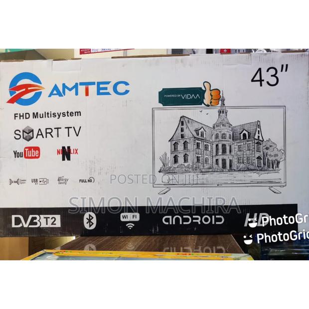 Amtec 43 Inch Smart Vidaa Frameless Bluetooth - thumbnail 2
