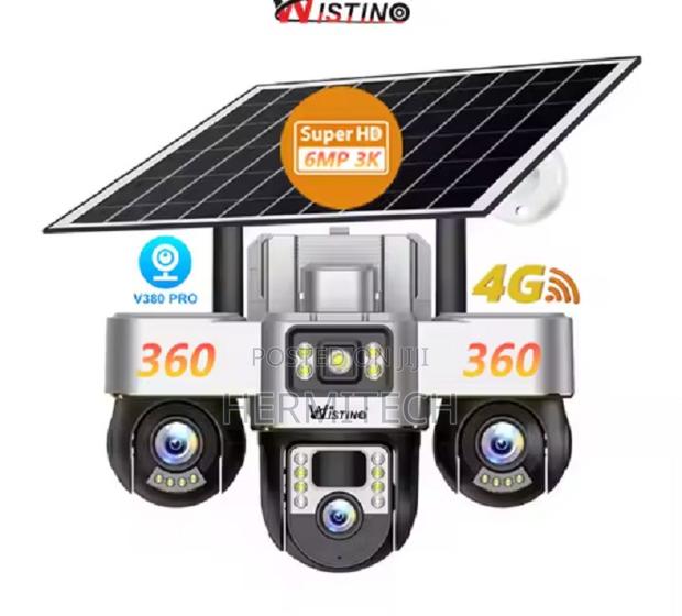 6mp 3 Video 3 Lens Wireless Solar Panel Powered - thumbnail 2