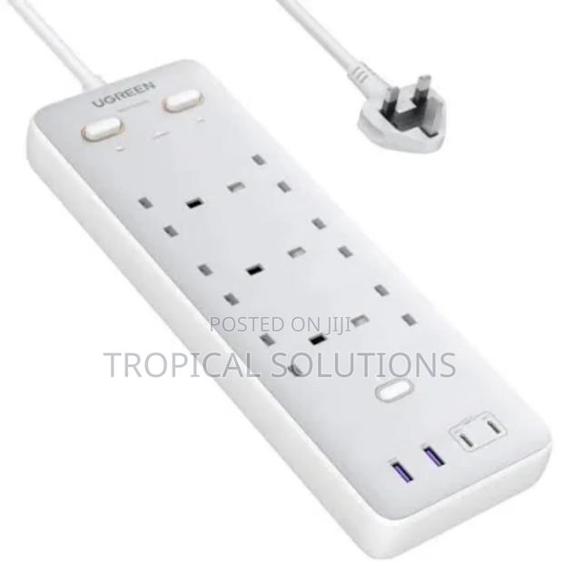 Ugreen Surge Protector Power Strip (6ac Outlets+ 65w 2a2c)