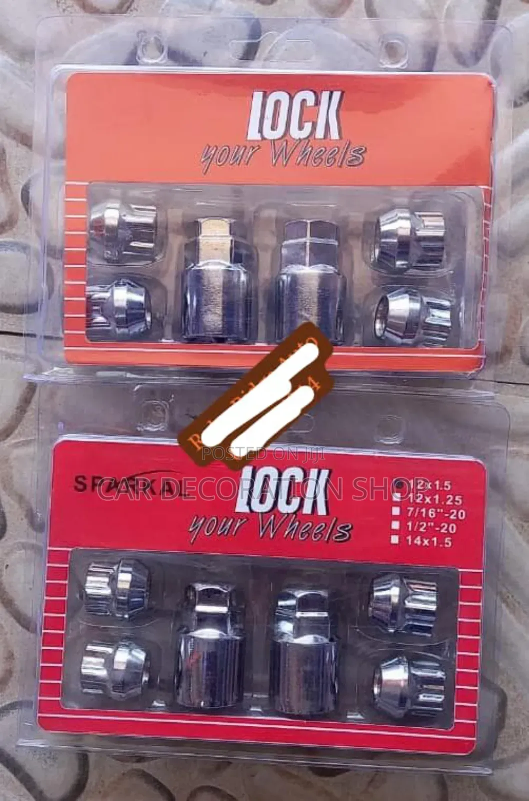 12x1.5mm/12x1.25mm Lock Safety Rim Nuts