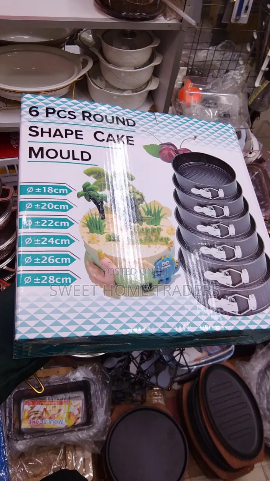 6 PCS Round Shape Cake Mould
