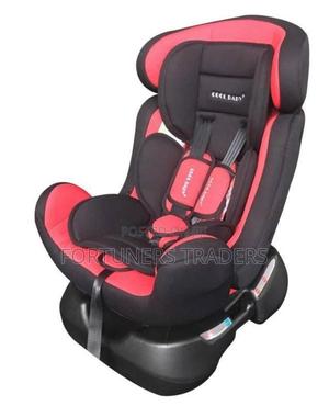 Red Cool Baby Car Seat With a Reclining Base. - thumbnail 2