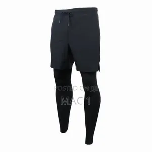 Gym Shorts With Long Sweat Compression Tight