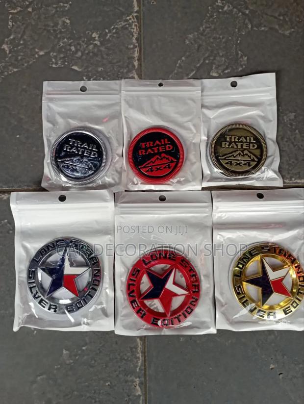 4x4 Trail Rated or Lone Star Edition Badges in Different Colors