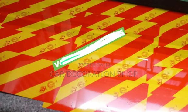2x Long Commercial Vehicle Yellow Red Chevrons