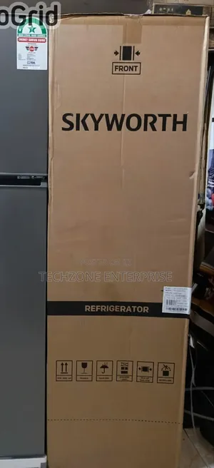 Skyworth 158 Litres Double Door Refrigerator, Dark Silver 