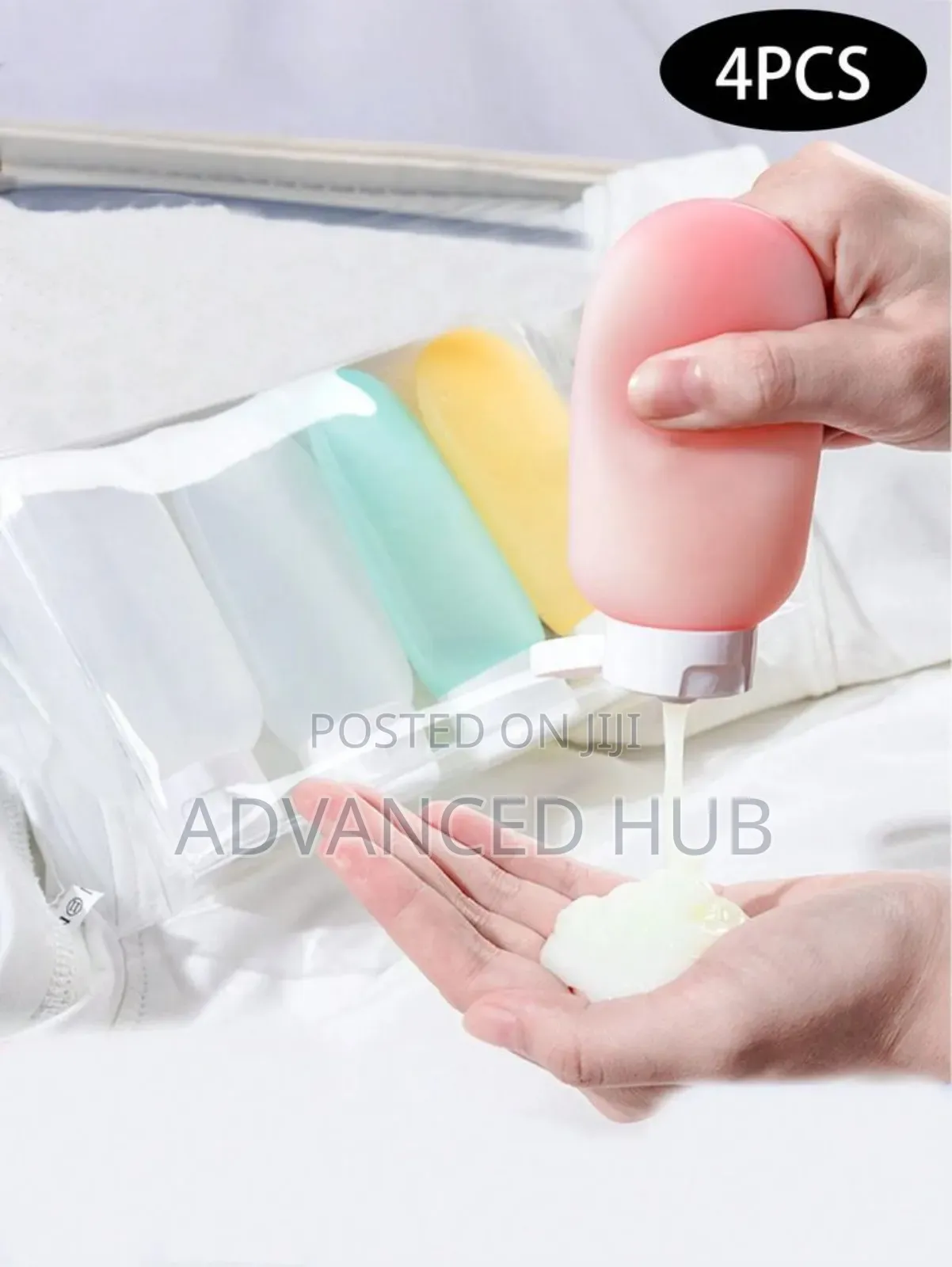 4 Pc Refillable Travel Bottle Set