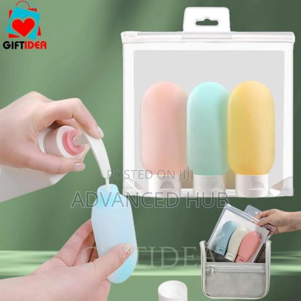 4 Pc Refillable Travel Bottle Set - thumbnail 3