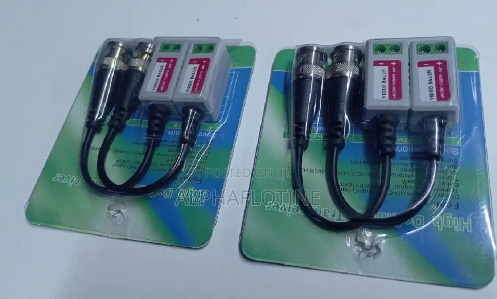 Video Balun 2 Pairs for Cvi/Tvi/Ahd/CVBS 720p 1080p