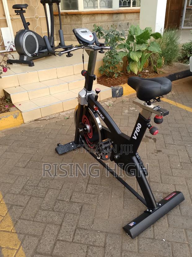 Compact Spinning Bike – Space Saving Design - main view