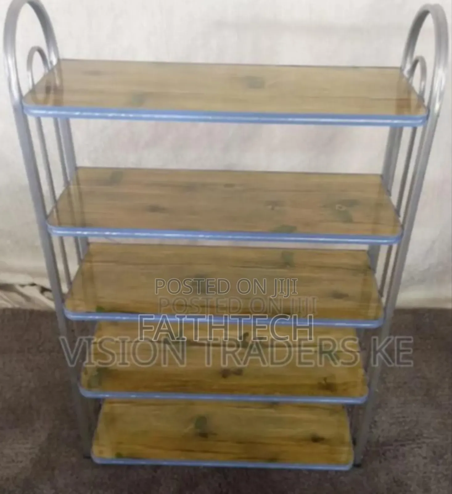 5 Tier Wooden Imported Shoe Rack
