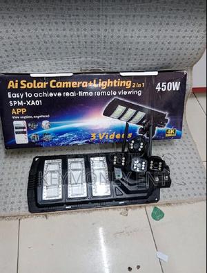 4g Dual Lens Solar Powered Floodlight 450w PTZ Camera - thumbnail 2