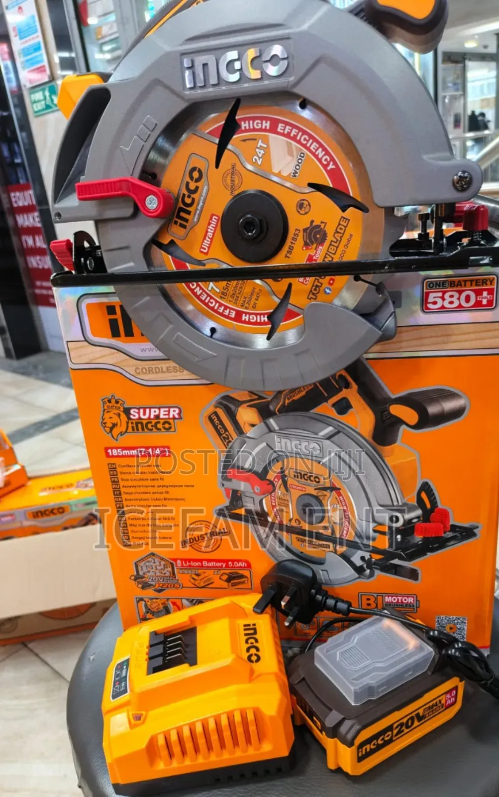 Ingco Cordless Circular Saw/20v Brushless Circular Saw