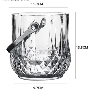 Portable Ice Cube Bucket With Handle