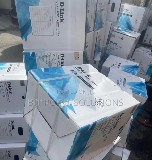 D-Link Cat6 Utp 24awg PVC Cable Roll 305m - Gray - main view