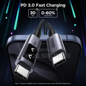 Ugreen Uno Robot Usb-C to Usb-C 100w Fast Charging 5a Cable