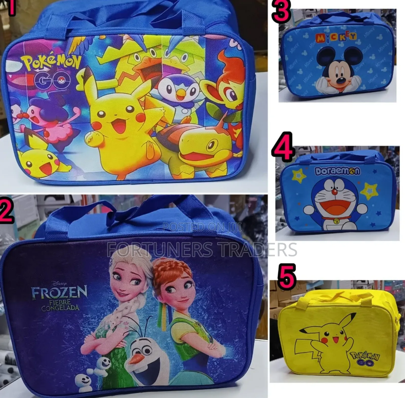 Disney Cartoon Kids Lunch Box Bag.