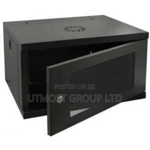 6u Network Rack Cabinet – With Glass Door Lock - main view