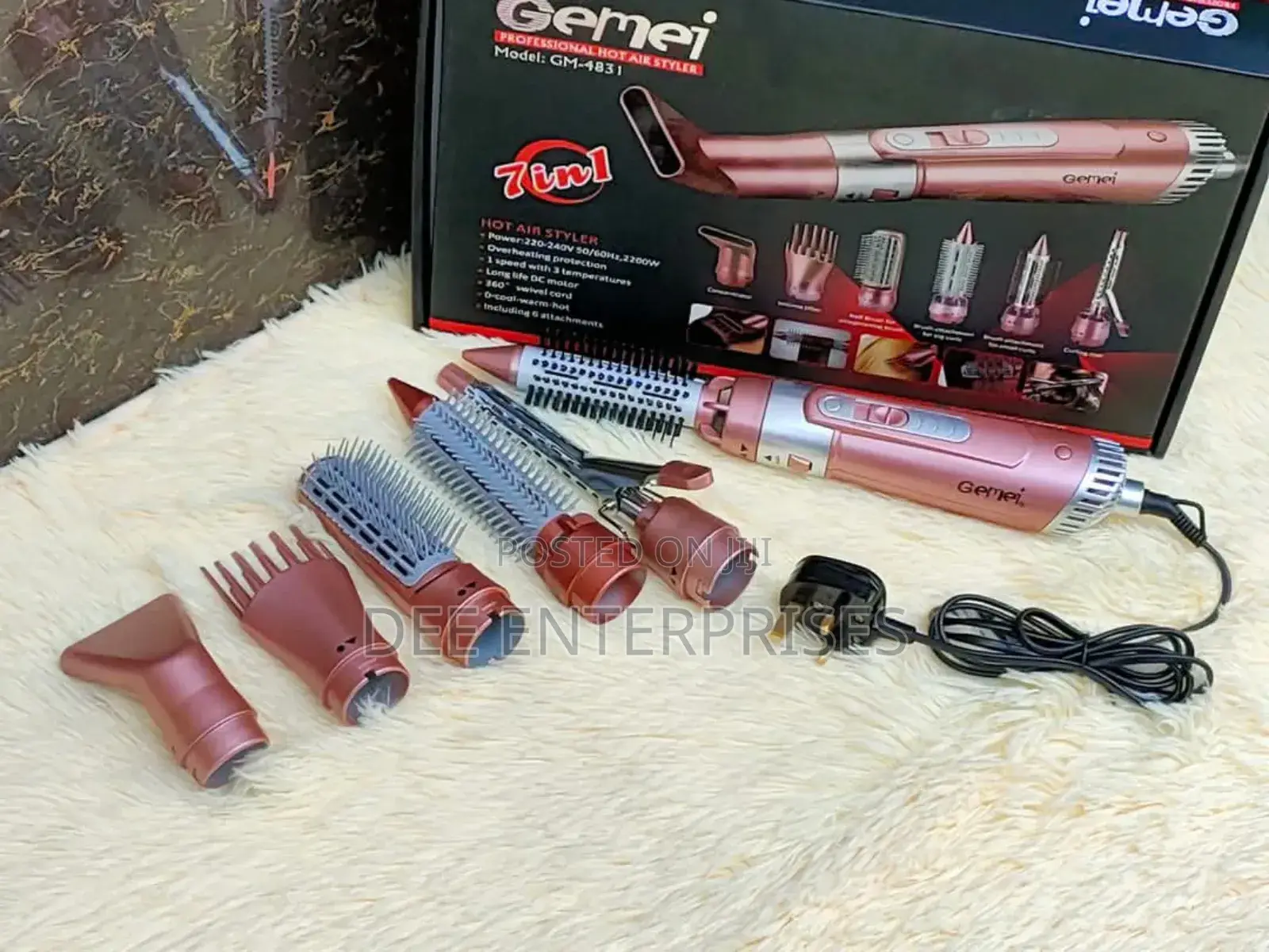 7 In 1 Gemei Professional Hot Air Styler