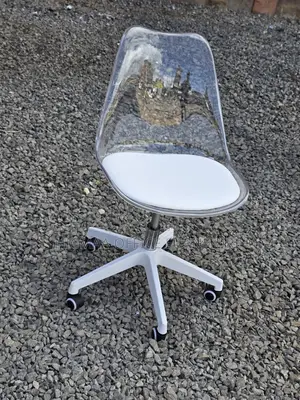 Eames Colourless Padded Swivel Seat