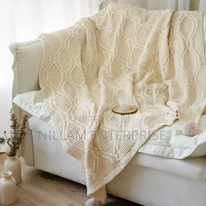 Nordic Throw Blanket - Knitted