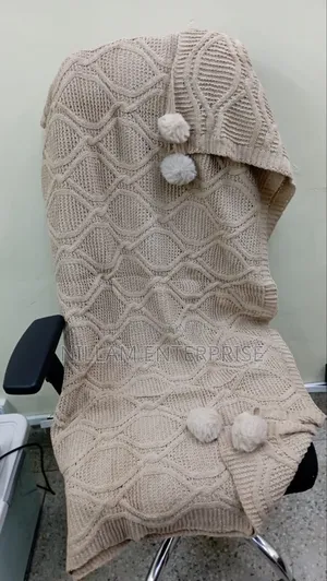Nordic Throw Blanket - Knitted