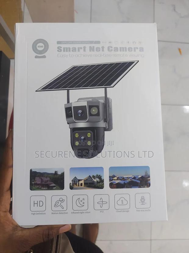 V380 Pro Vts02-G Dual Lens 4g/Wifi Solar Outdoor Camera.