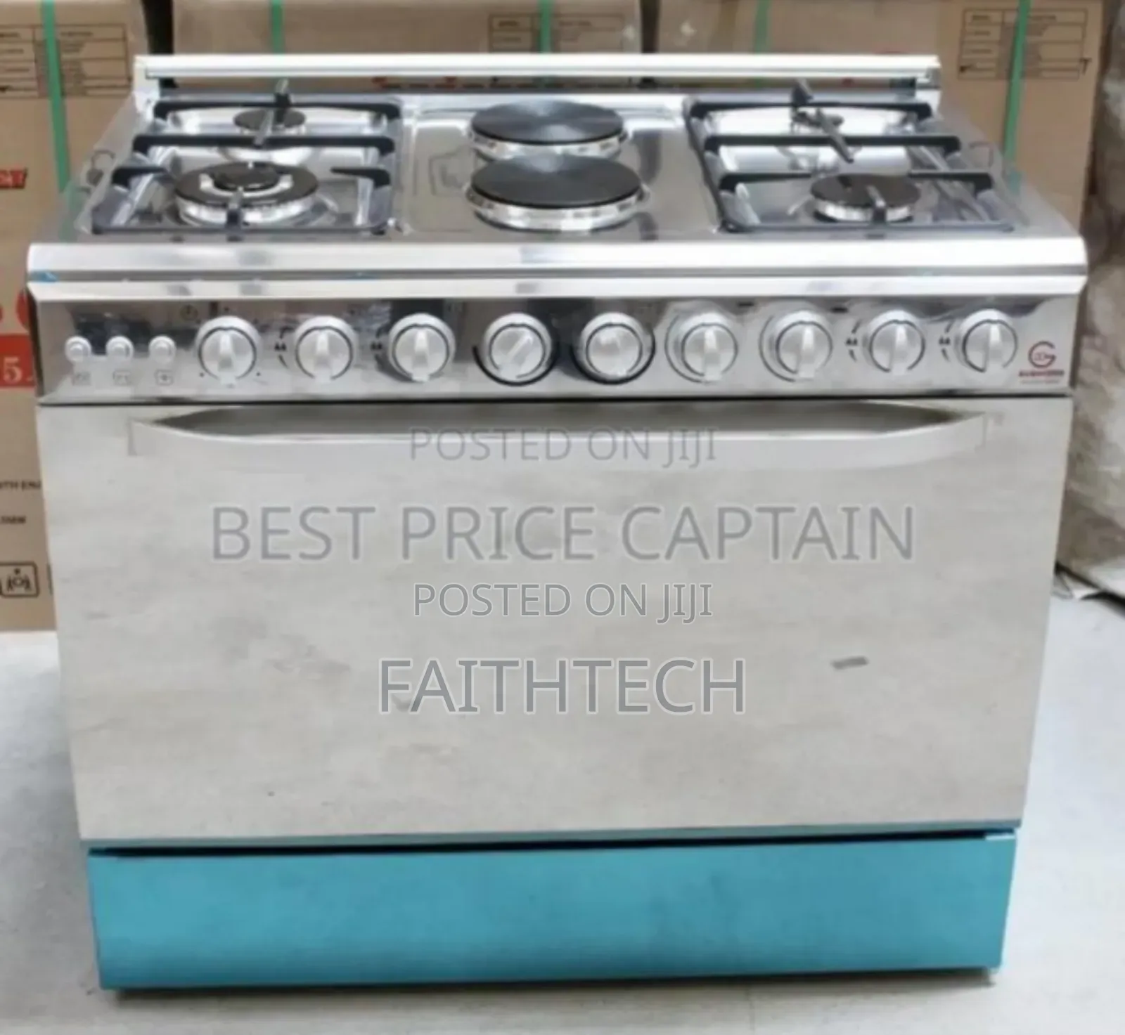 60*90 Eurochef 4+2 Standing Cooker
