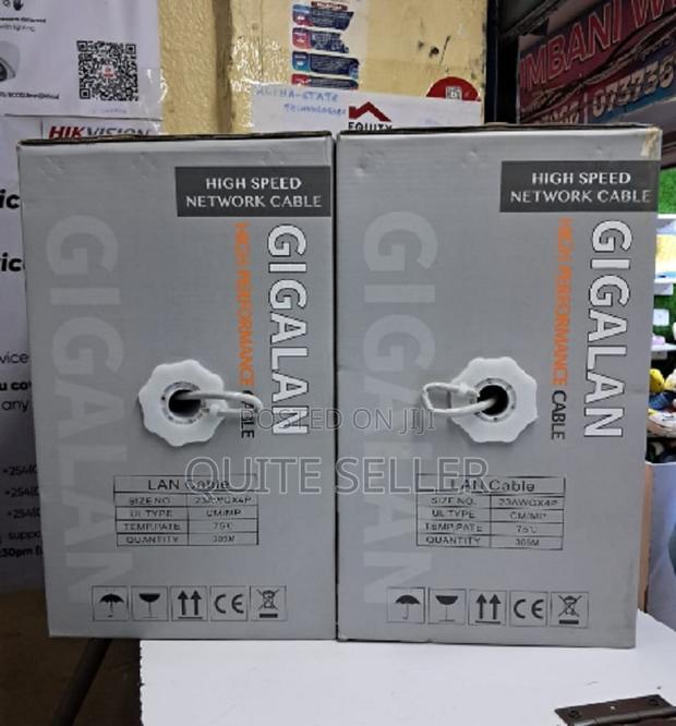 New Cat6 Cable 305 Metres - Simplified Installation With Easy-Pull Box
