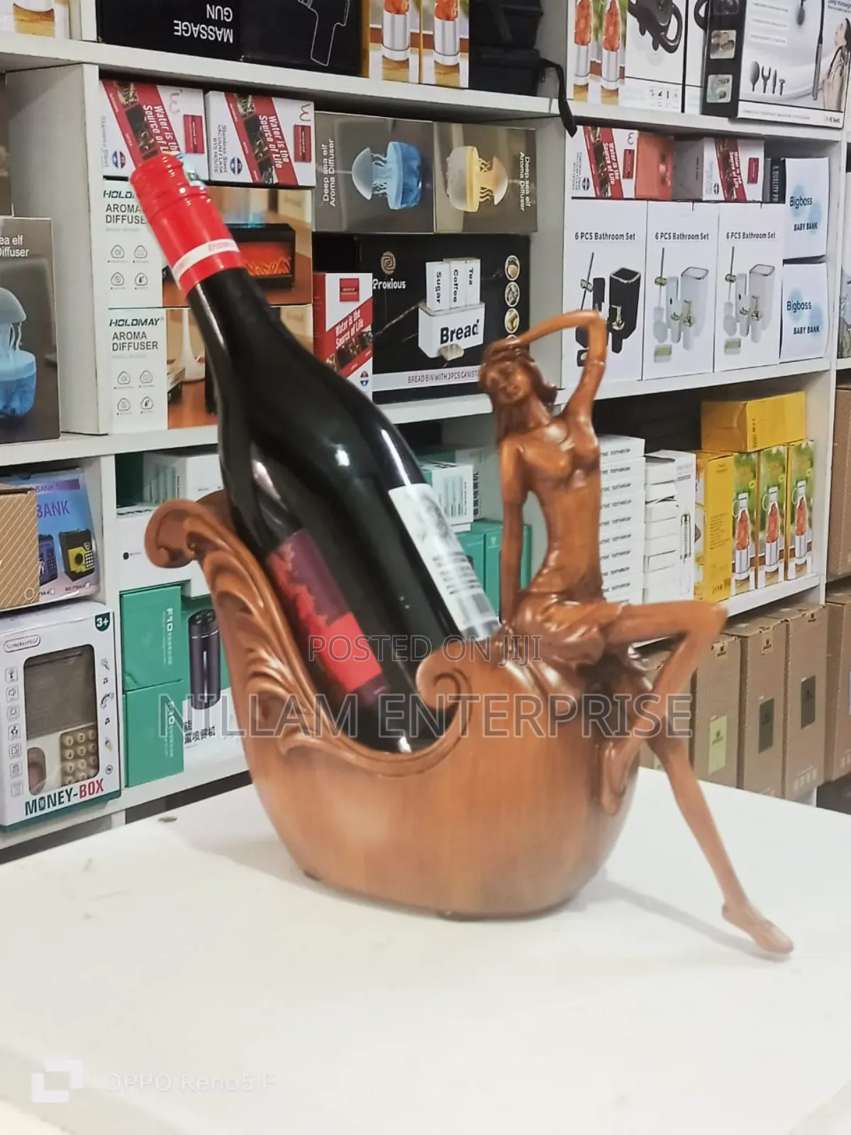 Creative Lady Sculpture Wine Bottle Holder*