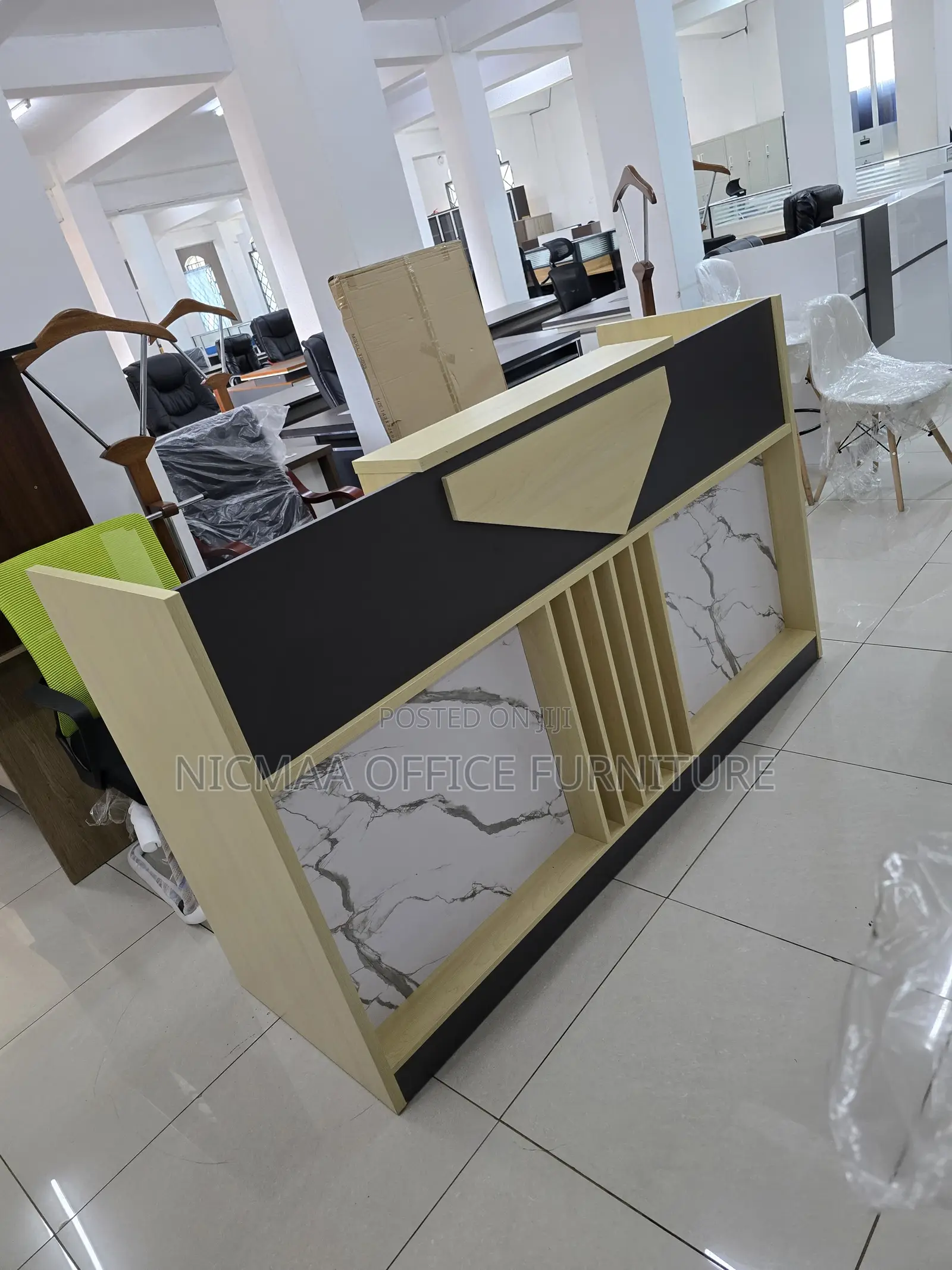 Rectangular Wooden Modern Reception Desk