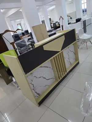 Rectangular Wooden Modern Reception Desk
