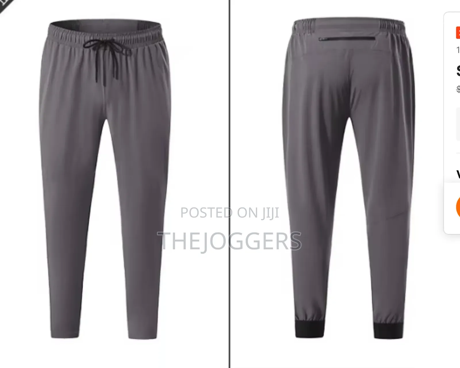 Men's Lightweight Quick Dry Casual Jogger Gym Hiking Pant With Pockets